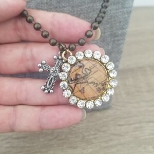 Monarch Inspirations Cross necklace